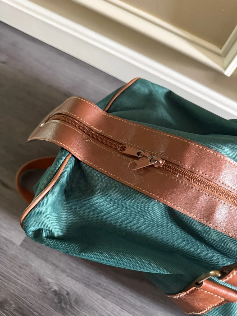 Vintage Y2K green canvas Polo Ralph Lauren duffel